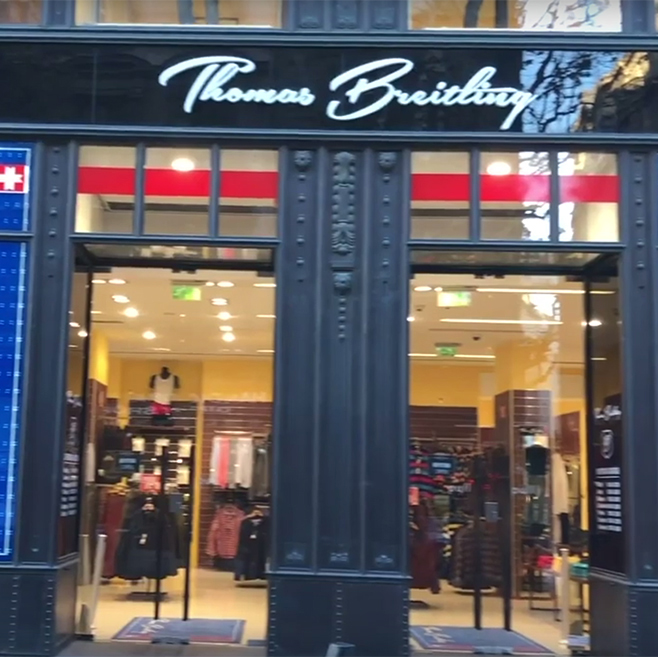 Prolitec scenting enhances customer experience at Thomas Breitling retail menswear stores